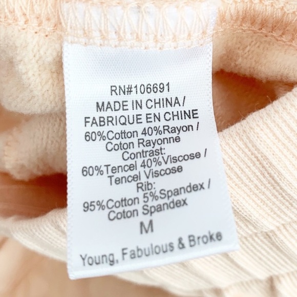 NWT Young Fabulous & Broke Jogger Sweatpants Guava  196J - Picture 9 of 13